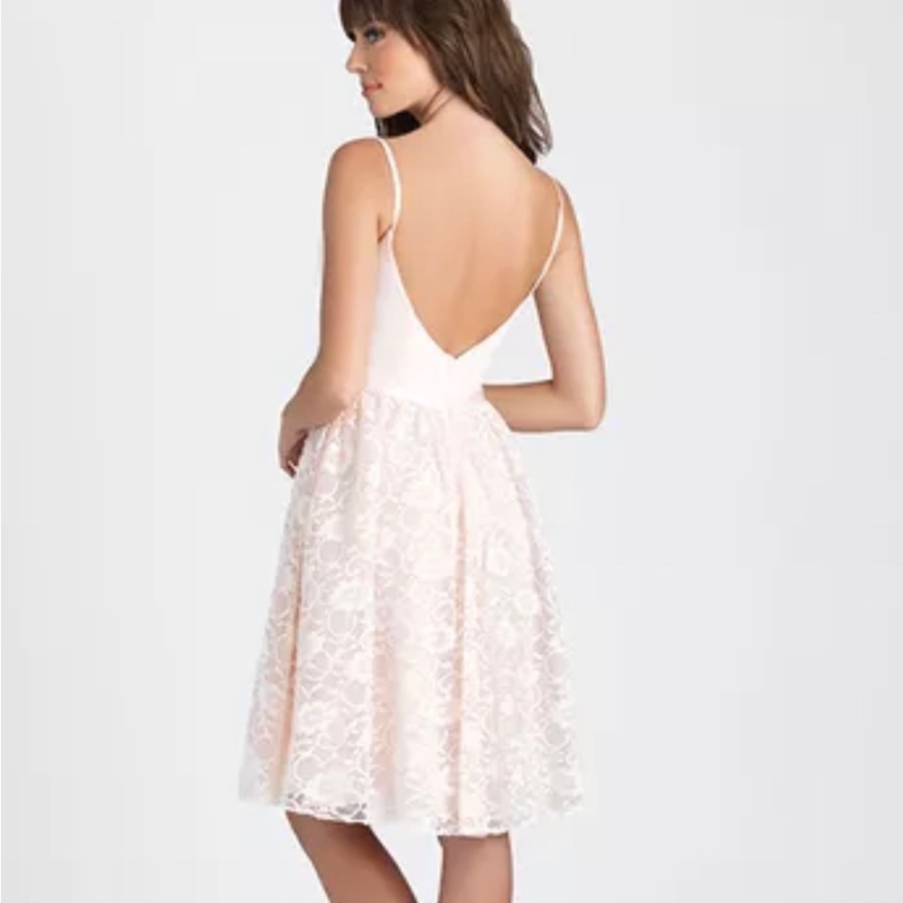 Allure 1508 V-neck Chiffon Bridesmaid Dress
